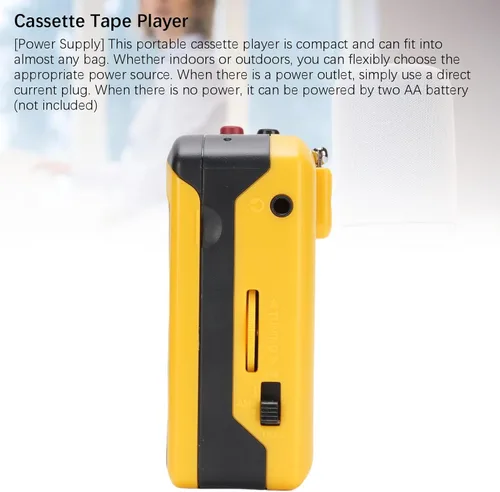Miniatura 2 de LICAEVEY Reproductor de casete portátil con radio AM FM, reproductor de cinta retro integrado altavoz y micrófono, conector de auriculares