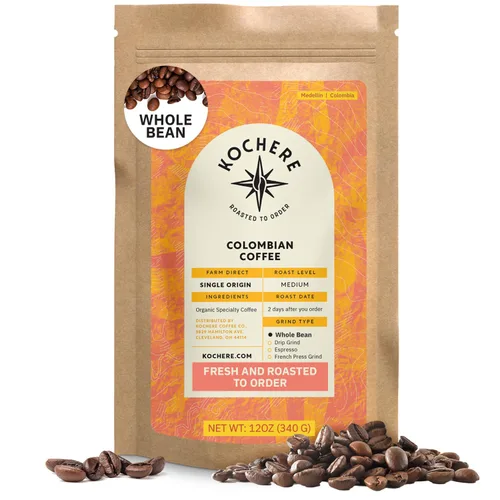 Miniatura 10 de Café molido colombiano Medellín, granos de café tostado medio de origen único, recién tostado a pedido, café molido orgánico, grado especial
