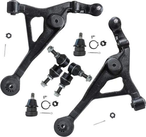 Miniatura 104 de Detroit Axle - Kit de brazos de control de extremo delantero 4WD para Ford 04-08 F-150, 06-08 Lincoln Mark LT, 4 extremos de barra de acoplamiento