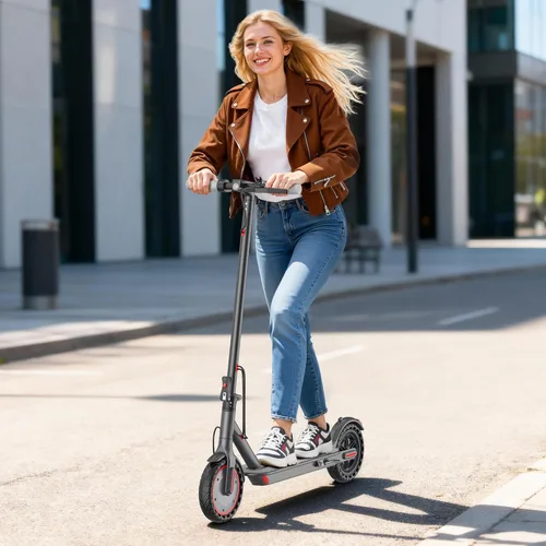 Miniatura 9 de Qlaway 350W Electric Scooter for Adults, Speed Up to 19Mph, Max 15-22 Miles Range, Commuting Scooters with APP Control and Dual Brakes System