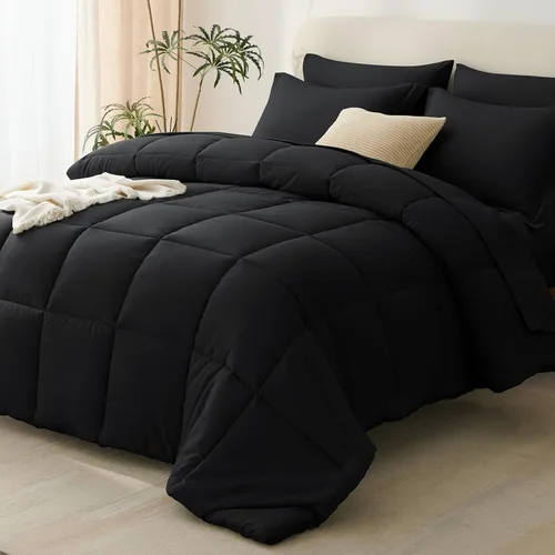 Miniatura 20 de CozyLux Juego de edredón tamaño individual XL, color beige, juego de cama de 5 piezas individual XL, juego de ropa de cama suave extra largo