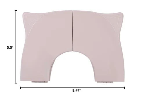 Miniatura 9 de THREE LITTLE TOTS - Asiento portátil moderno y seguro, asiento de entrenamiento plegable de viaje rosa rubor para niñas y niños, se adapta a