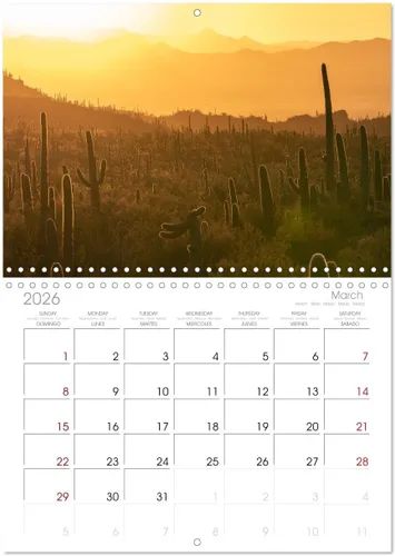 Miniatura 7 de Arizona - Calendario mensual de pared mensual del estado del Gran Cañón 2023 de 11.7 x 16.5 pulgadas (abierto), calendario mensual de Calvendo 2023