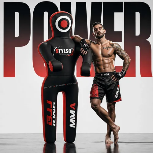 Miniatura 8 de Maniquí de agarre sin relleno – Maniquí de entrenamiento de lucha de tamaño real para adultos y BJJ, MMA Jiu Jitsu Judo Takedown y práctica de Negro