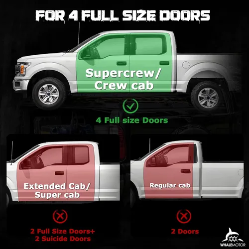 Miniatura 2 de WHALEMOTOR Almacenamiento debajo del asiento Compatible con Ford F150 (2015-2025) y Super Duty (2017-2025) SuperCrew/Crew Cab, Organizador de carga