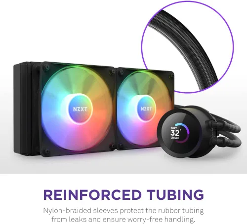 Miniatura 8 de NZXT Kraken 120 - Enfriador líquido de CPU RGB todo en uno - Diseño de espejo infinito - Impulsado por CAM