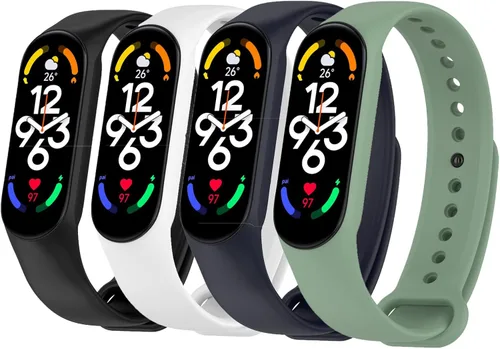 LeongLzt Correa de repuesto para Xiaomi Mi Band 7/6/5 Mi Band 7, correas para Xiaomi 7/6/5 Band para mujeres y hombres