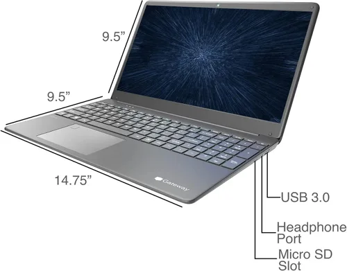 Miniatura 5 de Gateway - Portátil ultradelgado actualizado 2023, portátiles para estudiantes y negocios por Gateway, 15.6 pulgadas FHD, Intel Core i3-1115G4(hasta