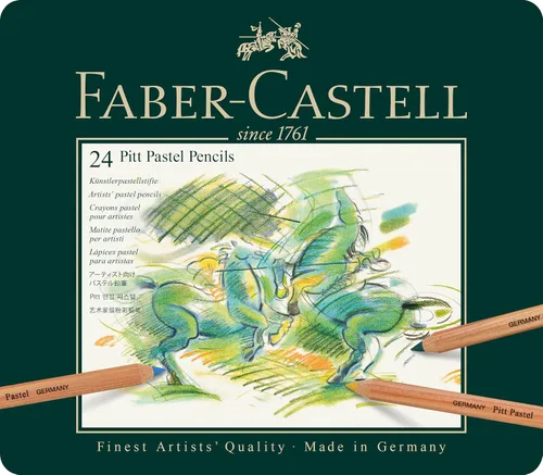 Miniatura 2 de Faber-Castel FC112124 PITT - Lápices en lata de metal (paquete de 24), surtido