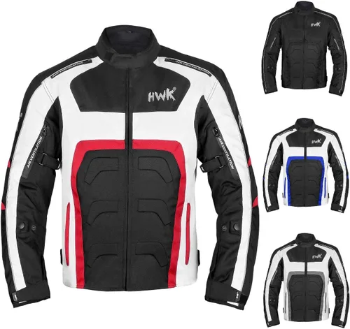 Miniatura 10 de Chaqueta de motocicleta HWK Spyder para hombre con tela de cordura textil resistente al clima para chaqueta de motocross enduro