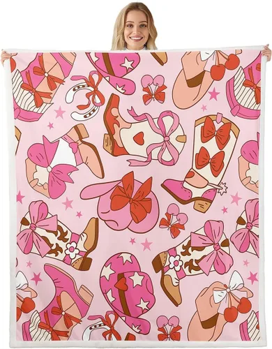 Miniatura 9 de Princess Flannel Blanket All Seasons,Rainbow Cloud Stars Butterfly Bed Blanket for Kawaii Home Decor,Dreamy Fairy Tale Castle Blanket for Kids Girls