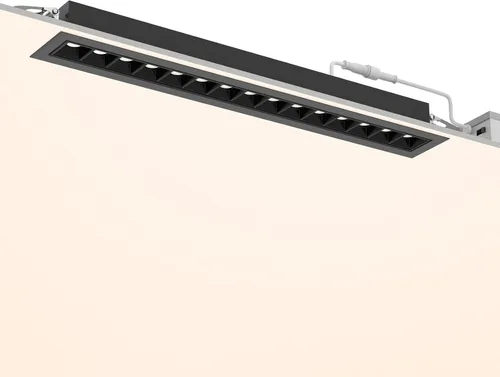 Miniatura 10 de SCON Focos empotrados de matriz ajustable de 10 W, paquete de 4 unidades, 5 CCT 3000-6500K de aluminio LED lineal, luz descendente con molde