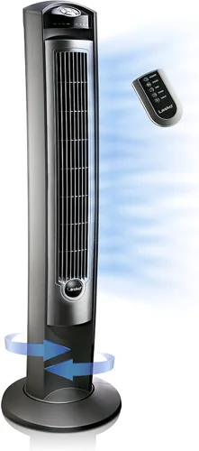 Miniatura 5 de Lasko Ventilador de torre oscilante de alta velocidad con pivote de 42