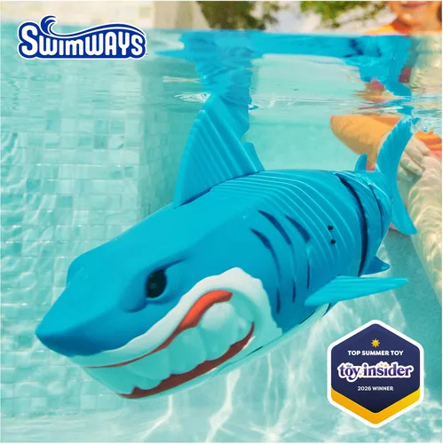Miniatura 2 de SwimWays Rainbow Reef Shark Toy, Finn Diesel Kids Shark Pool Toy and Swimming Accessory, Self-Activated Water Toys, Learn to Swim Pool Toys for Kids