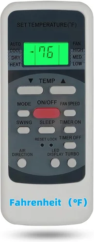 Mando a Distancia de Repuesto para Aire Acondicionado Premium RG51ME/EU TGM RG51ME/UE (Displicación FahFahrenheit)