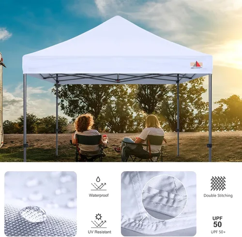 Miniatura 5 de ABCCANOPY - Toldo de repuesto para carpa desplegable (10x10 pies, beige)