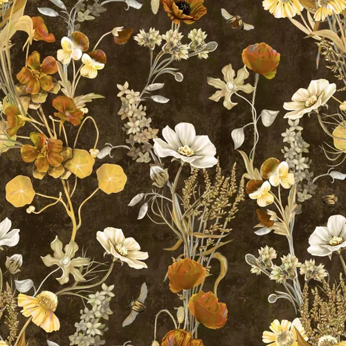 Papel tapiz floral oscuro para despegar y pegar, papel de pared autoadhesivo extraíble, papel de contacto apto para inquilinos para armarios,
