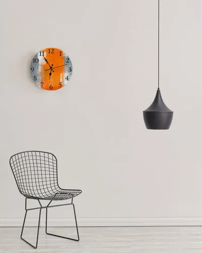 Miniatura 3 de LOKMU Reloj silencioso sin tictac de 10 pulgadas, reloj de pared redondo, decorativo para sala de estar, cocina, hogar, baño, dormitorio, oficina