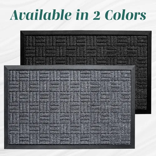 Miniatura 9 de HOMWE Juego de 2 tapetes para puerta delantera, 29.5 x 17.5 pulgadas, tapete para puerta de entrada y patio trasero, seguro para interiores