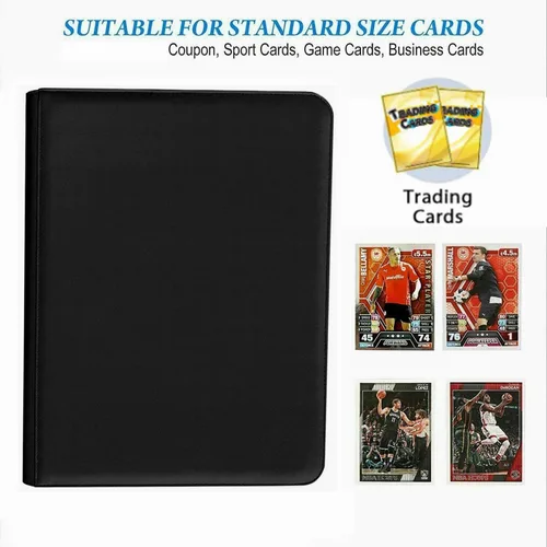 Miniatura 3 de Carpeta de Tarjetas Coleccionables Premium con Cremallera de 9 Bolsillos, 540 Bolsillos de Doble Cara con Carga Lateral, Álbum Organizador