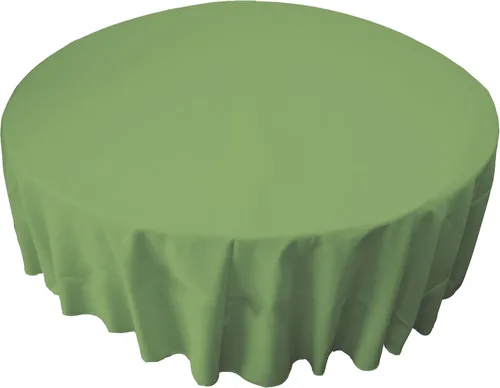 Miniatura 20 de LA Linen - Mantel redondo lavable de popelina de poliéster, resistente a manchas y arrugas, 51", mantel de tela para comedor, cocina, fiesta, Negro