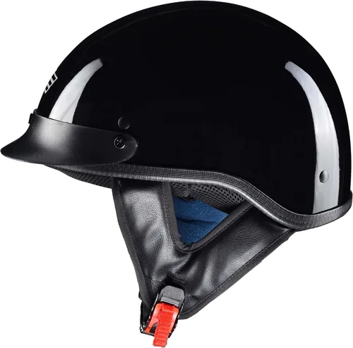 Miniatura 2 de AHR Half Face Motorcycle Helmet DOT Approved Half Helmet for Motorbike Cruiser Chopper, Run-C & Run-D Patriotic Flag