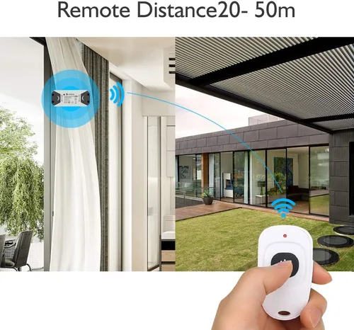 Miniatura 3 de eMylo Controlador de motor de interruptor RF inalámbrico Smart Switch Módulo de relé Interruptor de control remoto con receptor RF DC 12V 433Mhz