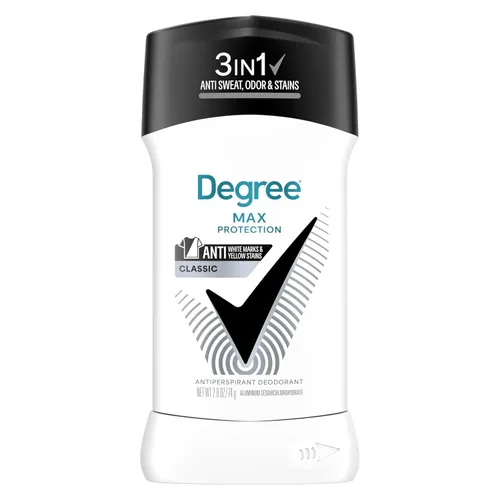 Degree Desodorante antitranspirante UltraClear para hombre, color negro y blanco, protección contra el sudor y el olor de 72 horas, antitranspirante