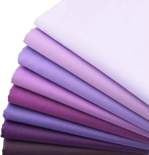 Miniatura 6 de Solids Purple Fat Quarters - Paquetes de tela acolchada precortada para coser manualidades, 18 x 22 pulgadas (morado sólido)