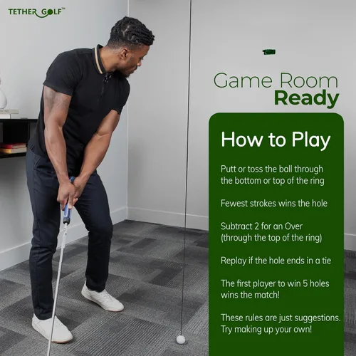 Miniatura 6 de Mini juego de golf para interiores y exteriores, juego de golf único para que toda la familia lo disfrute. Utiliza tu putter favorito o tira a mano