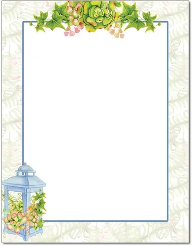 Miniatura 3 de Victorian Garden - Papel para impresora láser y inyección de tinta con membrete (100 hojas)
