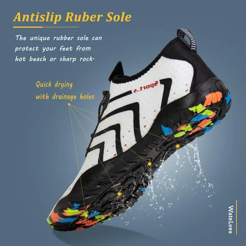 Miniatura 4 de Zapatos unisex de secado rápido para agua natación playa alberca surf yoga o ejercicios aeróbicos acuáticos