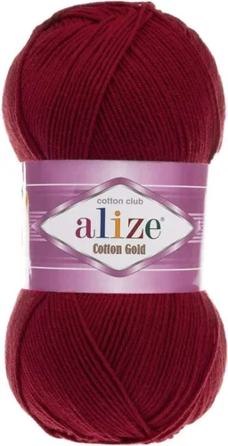 Miniatura 12 de 55% algodón 45% acrílico Alize Cotton Gold Yarn 1 madeja/bola 3.53 oz 360 yardas (1-crema)