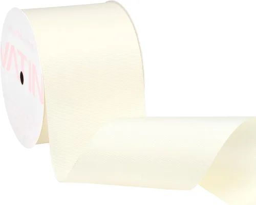 Miniatura 64 de Vatin - Rollo de cinta de grogrén, rollos de 25-50 yardas, perfecto para decoración de bodas, coronas, baby showers, envolturas de paquete de regalo