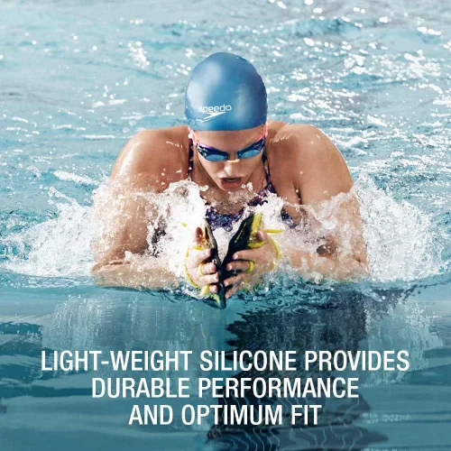Miniatura 3 de Speedo Gorro de natación de pelo largo de silicona Rosa