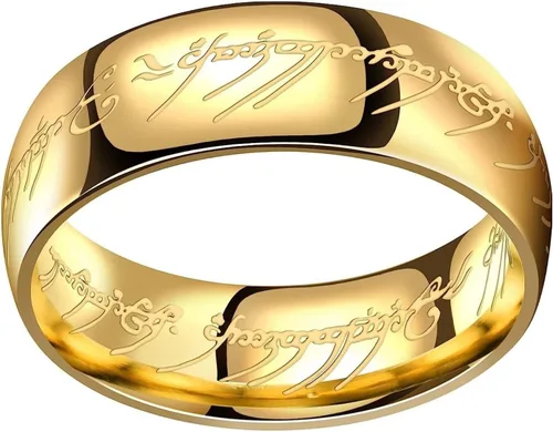 Miniatura 2 de Kingary Anillo de titanio The Lord of the Rings de 0.276 in, ajuste cómodo