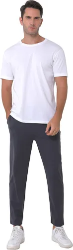 Miniatura 6 de Pantalones de viaje elásticos para hombre, entrepierna de 27 pulgadas, de secado rápido, ligeros, pantalones deportivos casuales con bolsillos