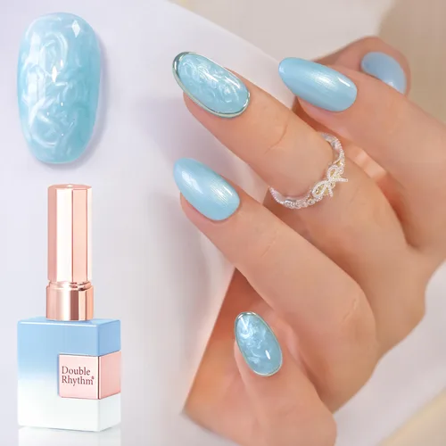 Miniatura 61 de Double Rhythm 15ml de esmalte de uñas en gel, color puro, mismo color, misma botella, esmalte de uñas de remoción para arte de manicura en salón