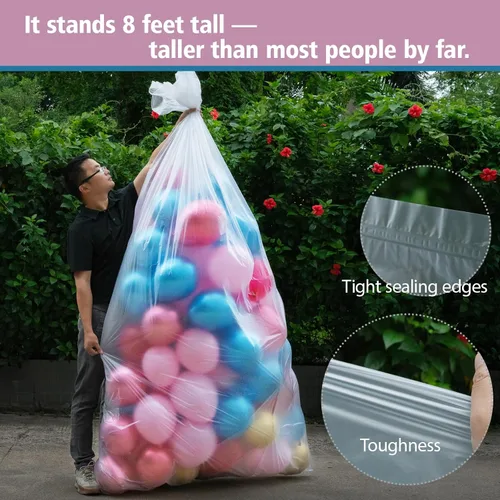 Miniatura 4 de 2 bolsas de globos de 59 x 98.4 pulgadas para transportar globos para bodas, fiestas Bolsas de globos para transporte extra grandes, los globos