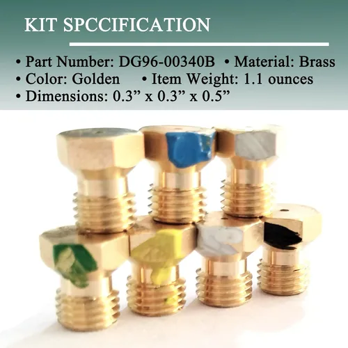 Miniatura 5 de DG96-00340B Kit de conversión de gas LP compatible con quemador de gas Samsung, reemplaza DG96-00197A AP5917476 NX58H5600SS 3447647 PS9606645, 7