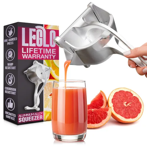 Miniatura 9 de Exprimidor de Limón Bird con Boca de Vaciado - Exprimidor Cítrico Manual Prensa de Frutas de Mano para Limones y Limas De Acero Inoxidable