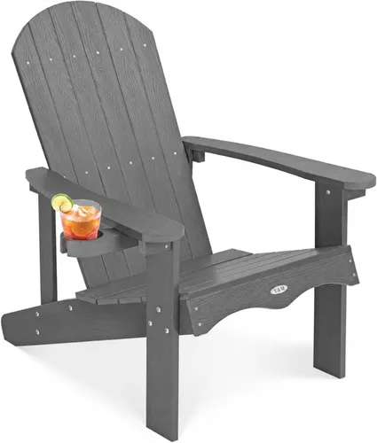 Miniatura 41 de Y&M Adirondack - Silla negra para hoguera, sillas de patio al aire libre con soporte para tazas, resistentes a la intemperie, sillas de patio