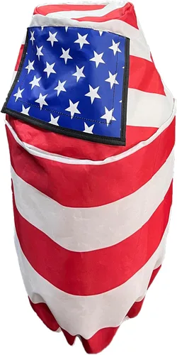 Miniatura 9 de Cubierta de tanque de propano para cilindro de propano de acero de 20 libras, bandera estadounidense