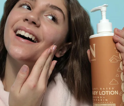 Miniatura 9 de Dr. Natural Loción hidratante para bebés - Loción de manteca de karité para recién nacidos y niños - Loción corporal para pieles sensibles