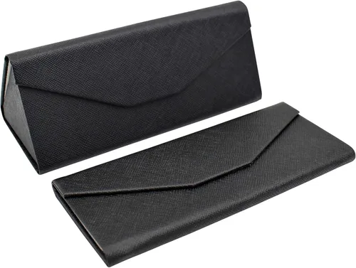 Miniatura 121 de Real Sic Funda para lentes de sol para hombres y mujeres, soporte magnético plegable para lentes de sol, inspirado en el color sólido