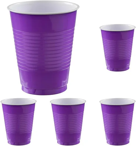 Miniatura 9 de Vasos de plástico color rojo manzana (paquete de 20) – 18 onzas – Vasos versátiles para interiores y exteriores, fiestas, bodas, cumpleaños
