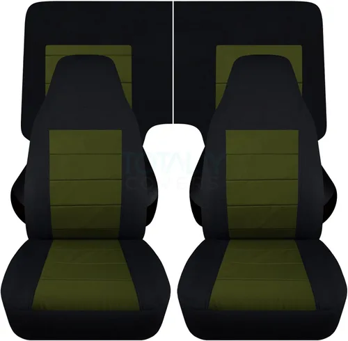 Miniatura 44 de Totally Covers Compatible con cubiertas de asiento para Chevy Camaro 1982-1992: Negro - Juego completo (23 colores) Cupé/Convertible Banco