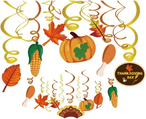 Decoraciones de otoño, decoraciones de Acción de Gracias, decoraciones de otoño para niñas, niños, hogar, aula, oficina, dormitorio, baby shower (30