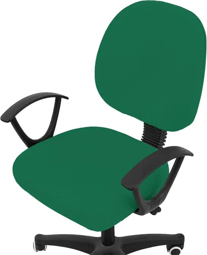 Miniatura 49 de Smiry - Fundas de asiento elásticas para silla de oficina con diseño jacquard, desmontables, lavables, antipolvo, protectores para cojines de silla
