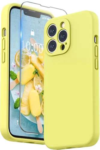 Miniatura 23 de SURPHY Funda para iPhone 13 Pro con protector de pantalla, Fundas de silicona líquida para iPhone 13 Pro